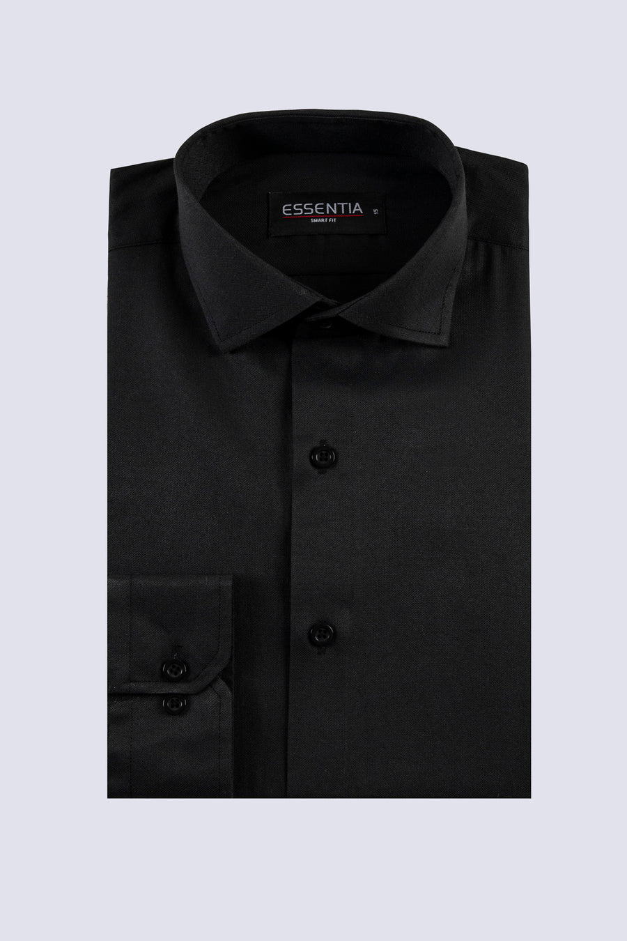 Classic Black Dobby Weave Shirt