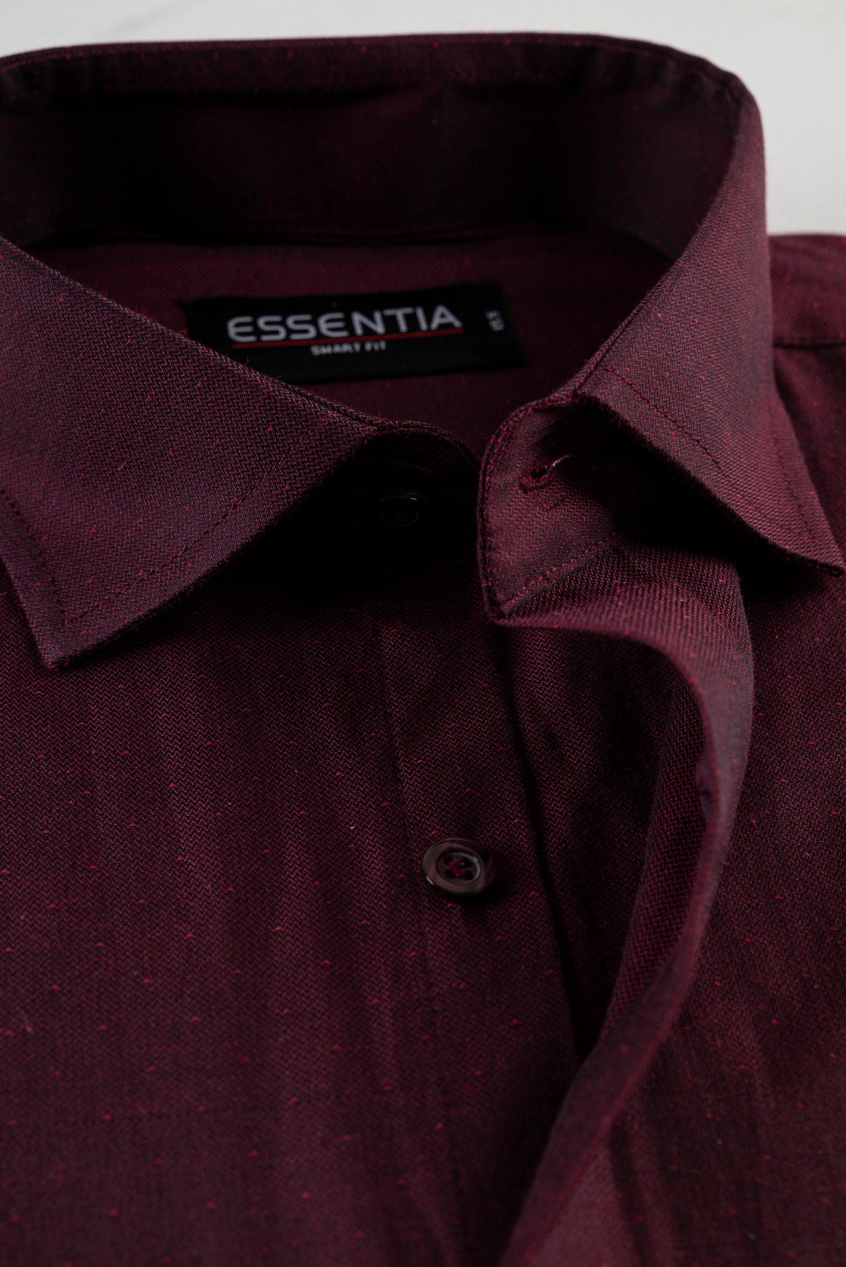 Classic Maroon Dobby Wave Shirt