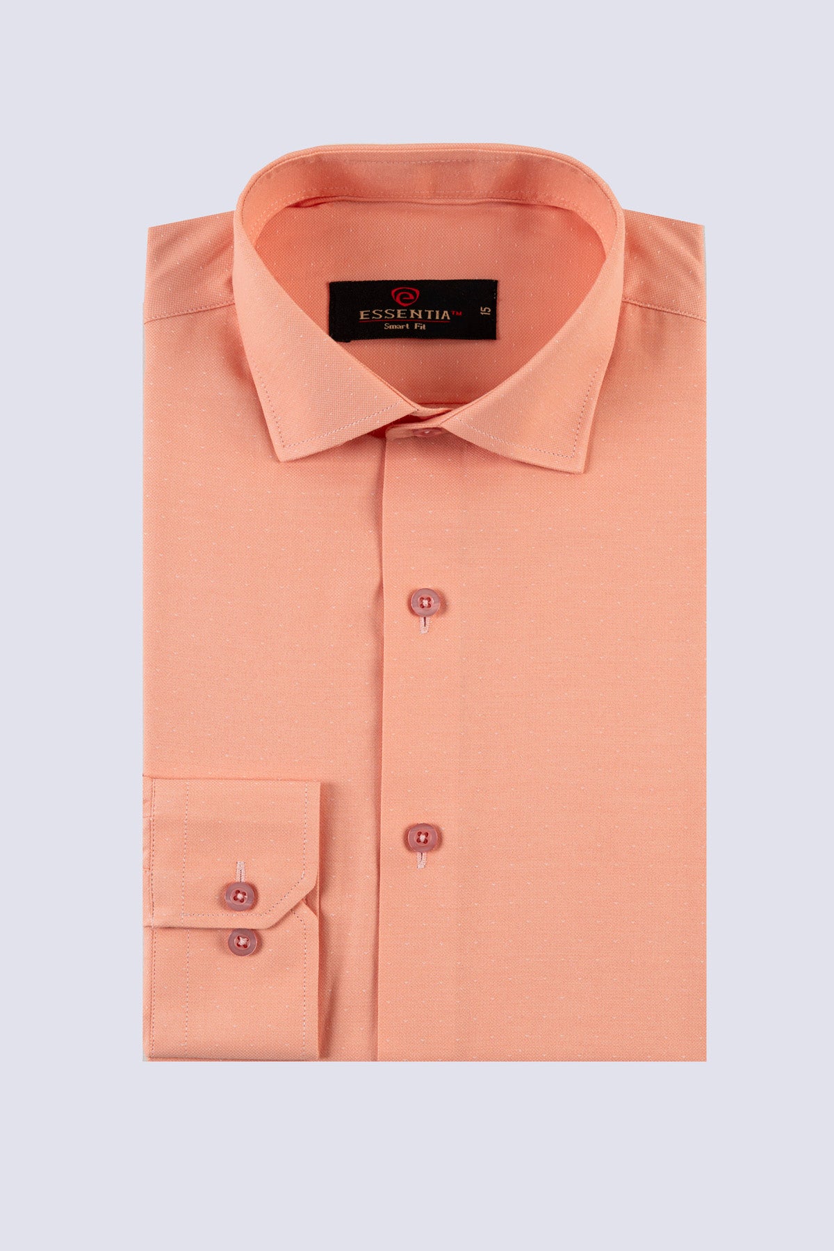 Classic Peach Dobby Weave Shirt