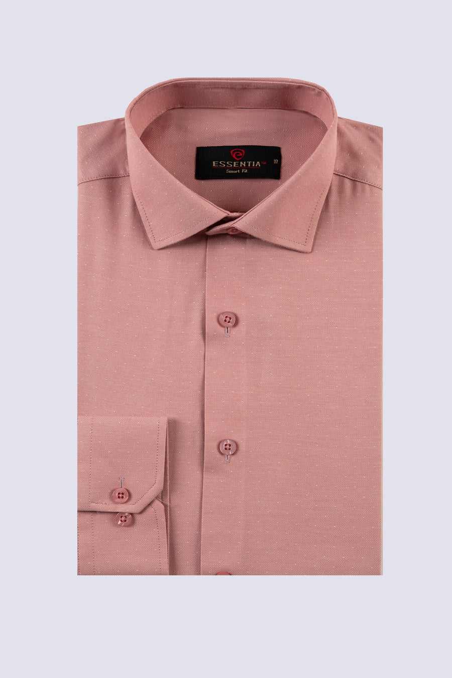 Classic Light Maroon Dobby Weave Shirt