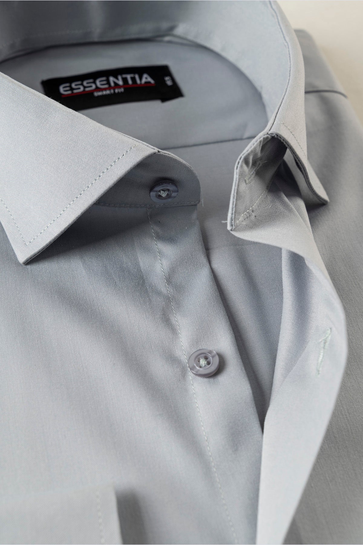 Classic Silver Grey Smart Fit Shirt