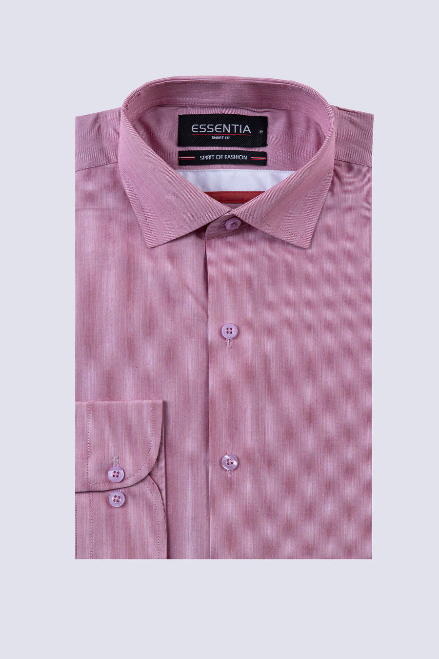 Maroon Micro Stripe Men's Dress Shirt