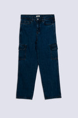 Dark Blue 6 Pocket Men's Denim Pant