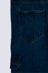 Dark Blue 6 Pocket Men's Denim Pant