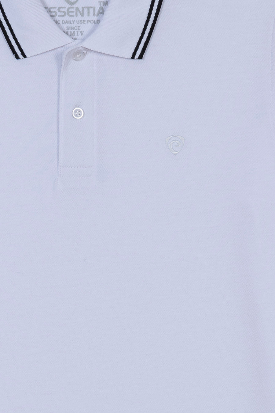 White Men's Plain Polo Shirt