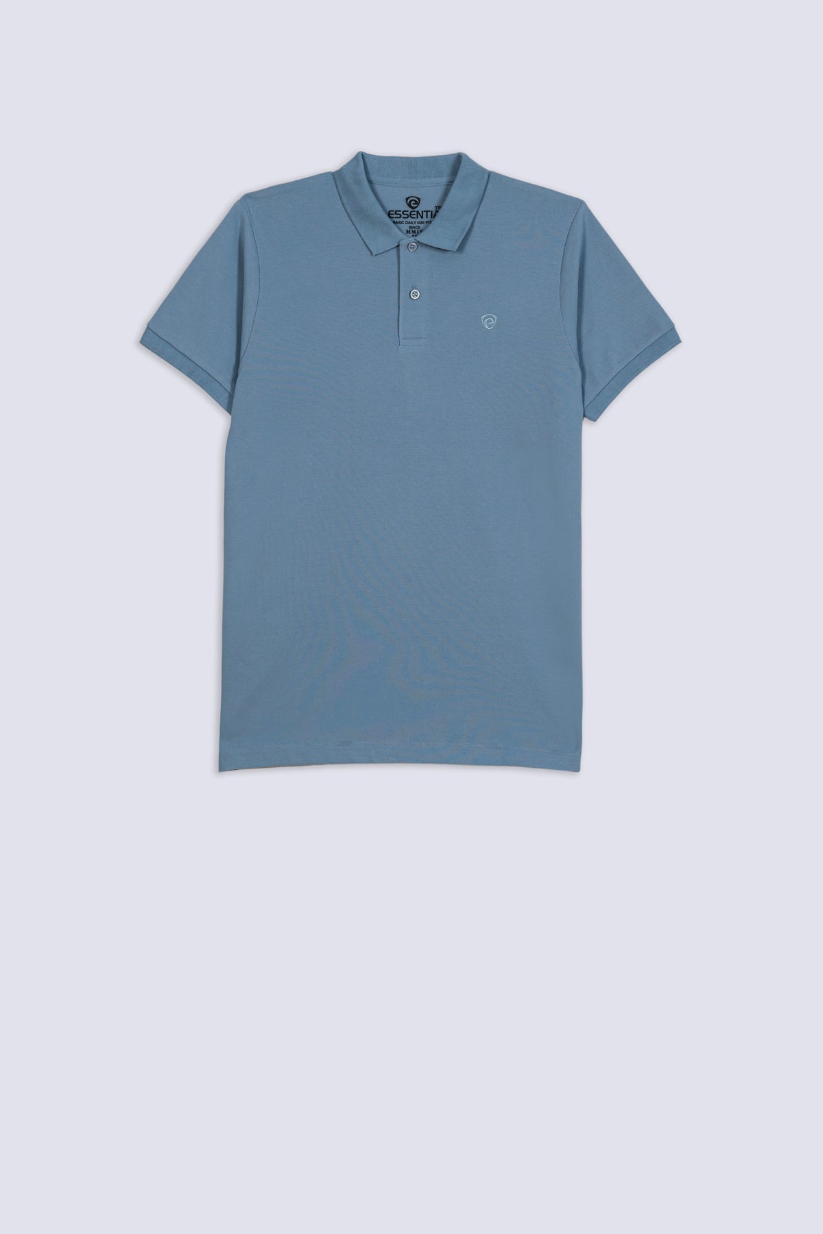 Sea Blue Men's Plain Polo Shirt