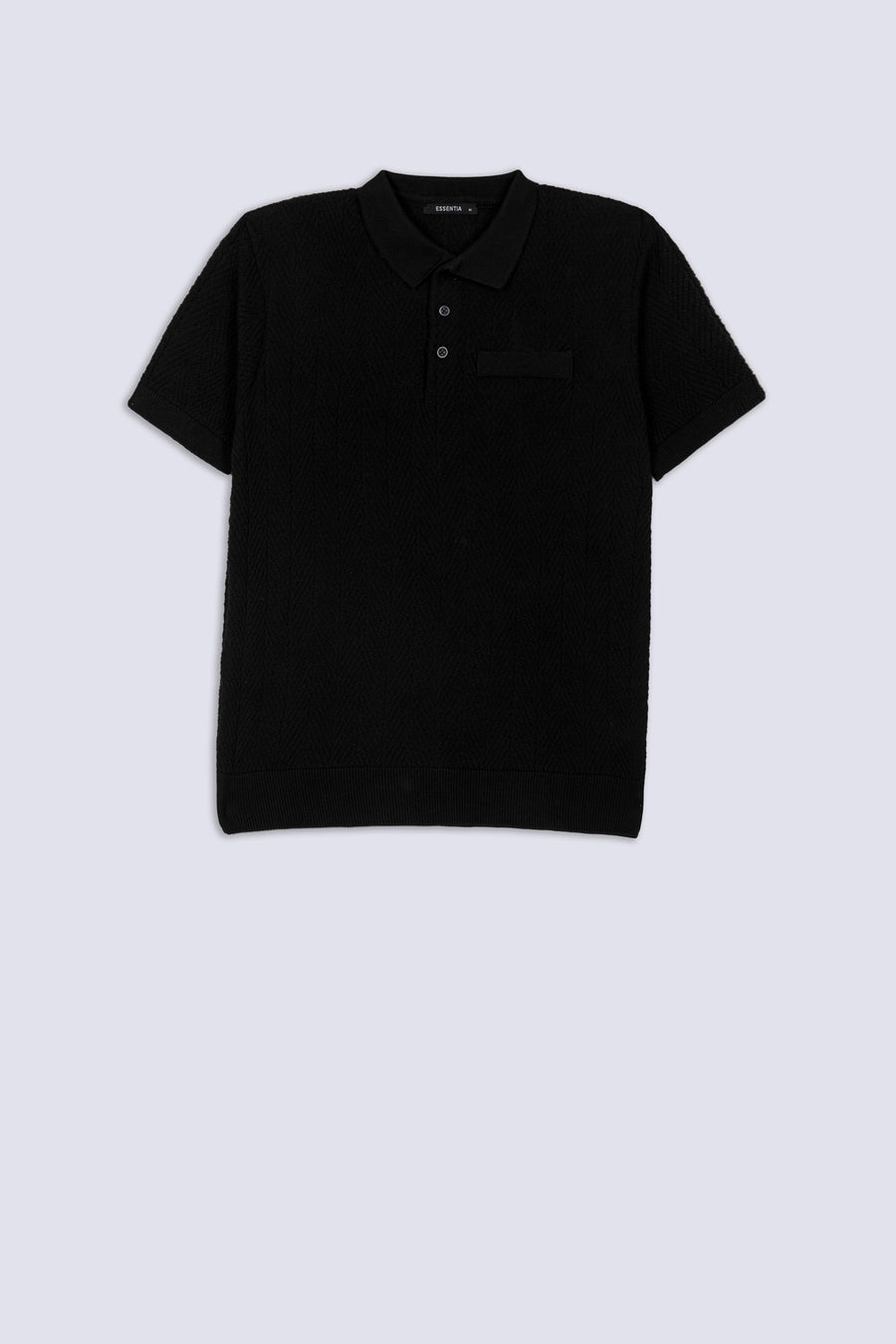Men's Textured Polo Shirt