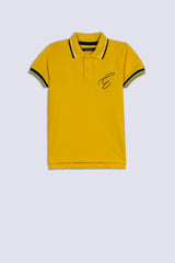 Yellow Boy's Plain Polo Shirt