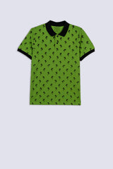 Palm Tree Printed Men's Polo Shirt