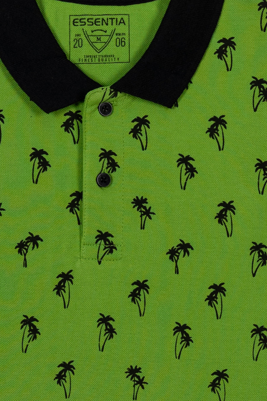 Palm Tree Printed Men's Polo Shirt