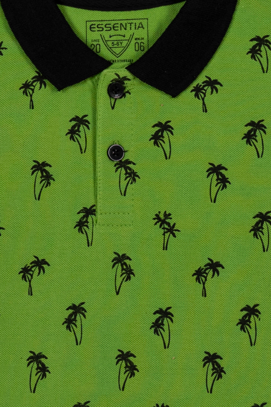 Palm Tree Boy's Printed Polo Shirt