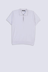 Men's Zip Up Collar Polo Shirt