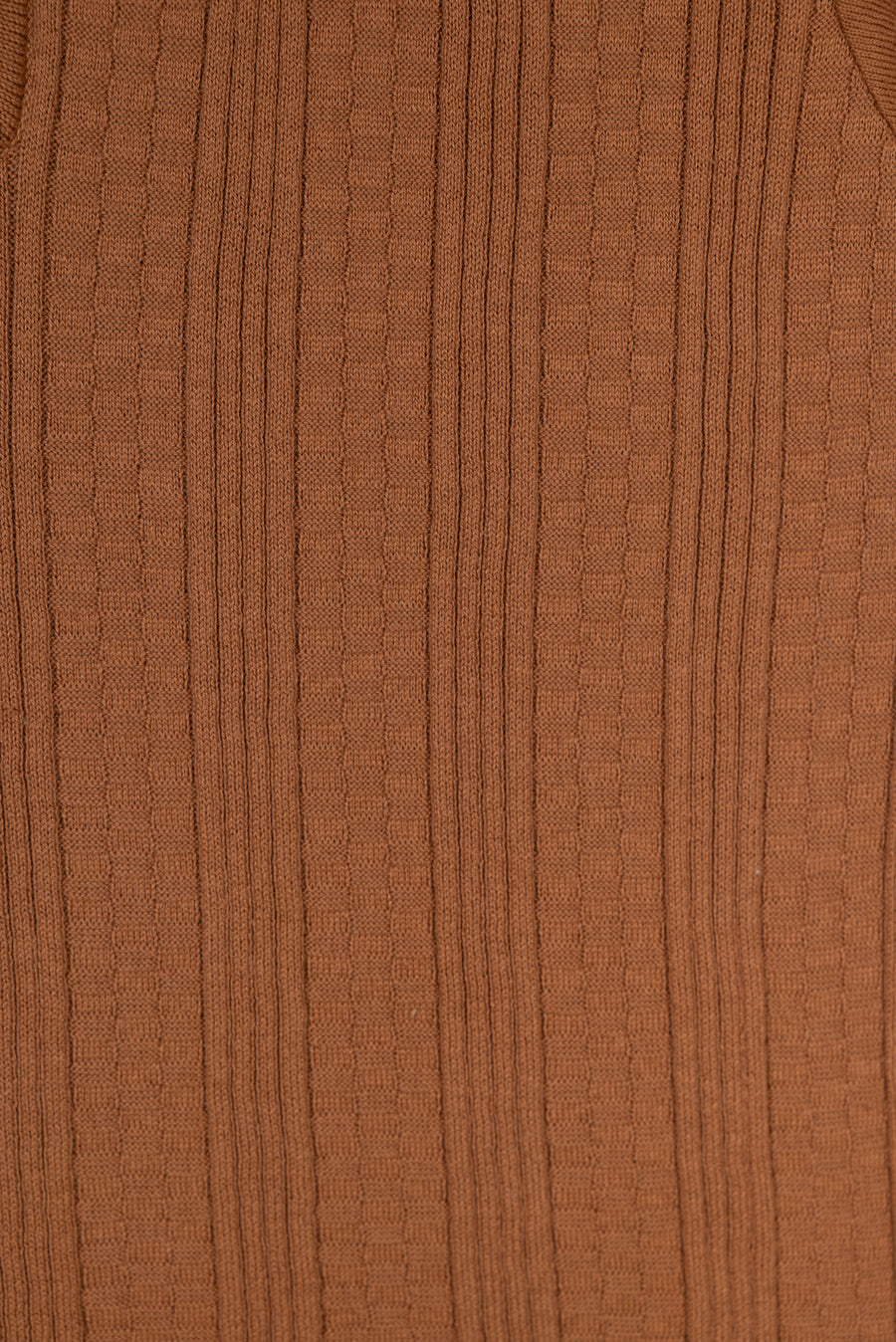Textured Rib Zip Polo