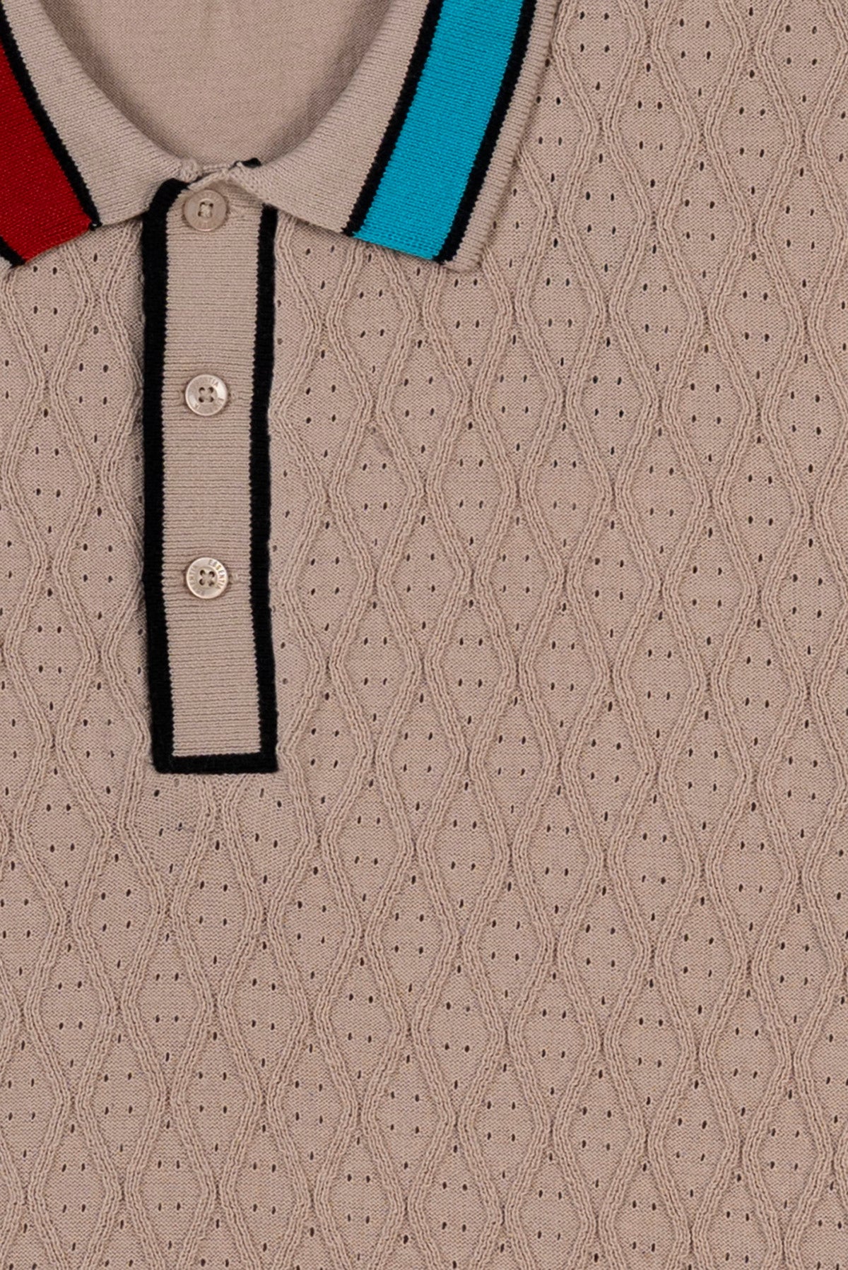 Tricolour Thread Men's Polo