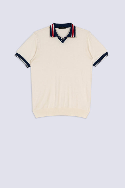 Heritage Contrast-Collar Knit Polo