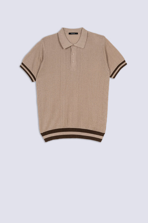 Classic Waffle Men's Knit Polo