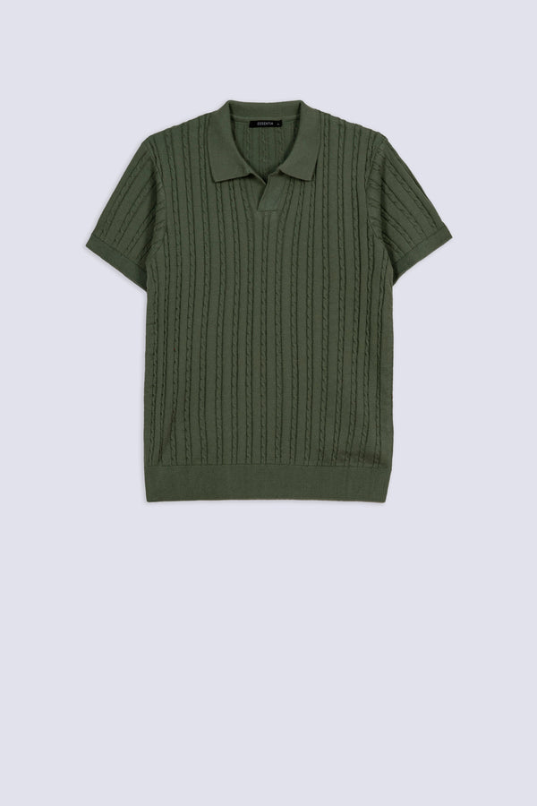 Verdant Cable Men's Polo
