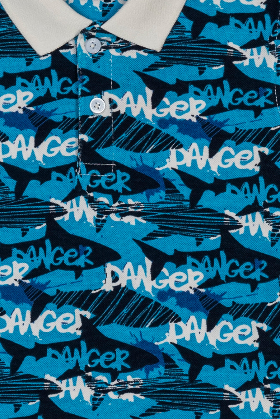 All Over Printed Boy's Polo Shirt
