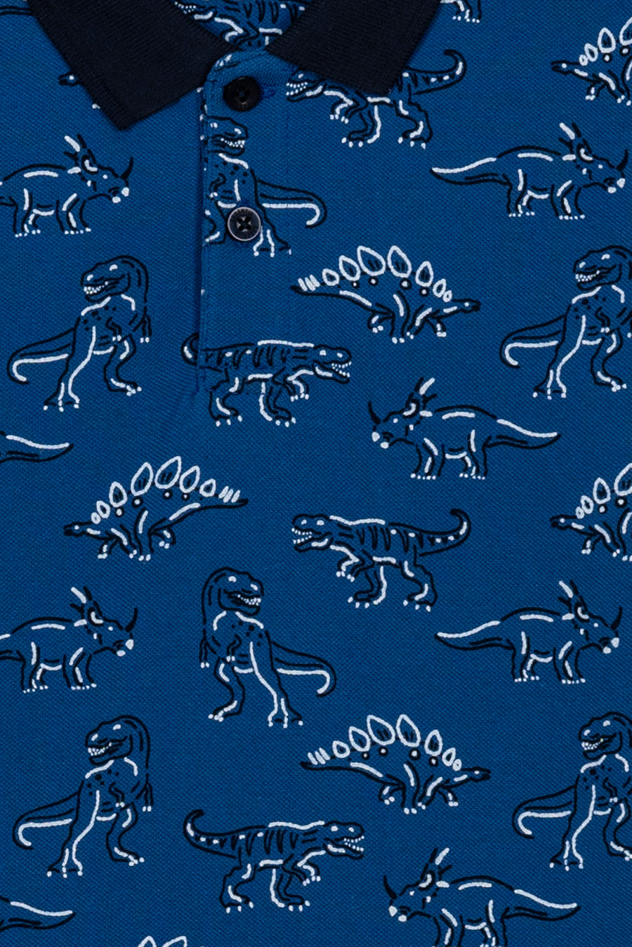 Dinosaur Print Boy's Polo Shirt