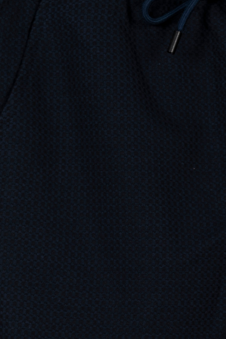 Navy Blue Men's Textured Shorts
