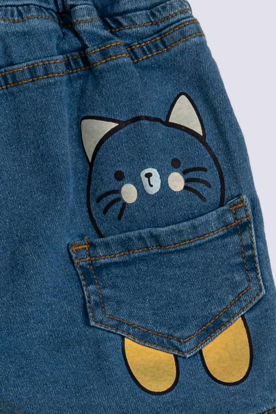 Peekaboo Kitty Girl's Short