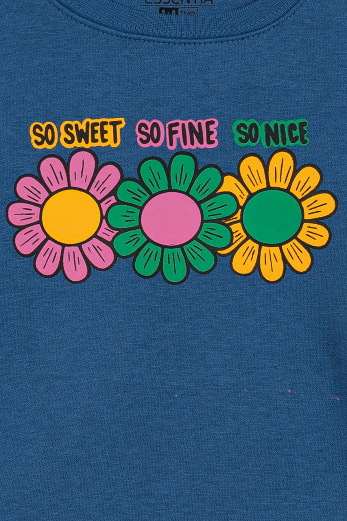 Girls' Sweet & Fine Flower Print Sweatshirt