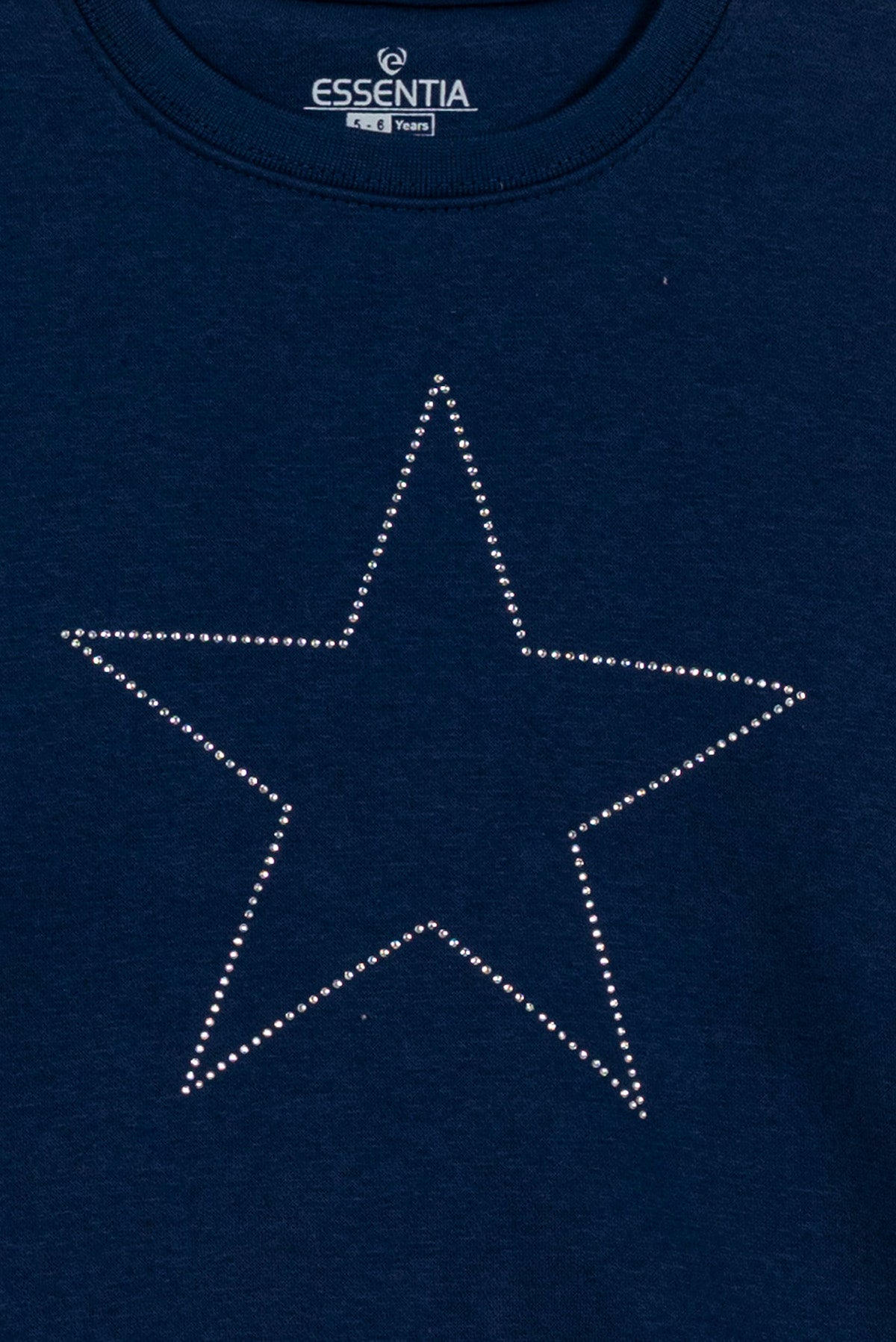 Girls' Shimmer Star Navy Sweatshirt