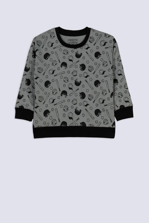 Boys' Sports Club Printed Sweatshirt