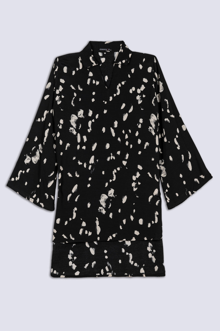 White Brush Stroke Ladies Co-Ord Set