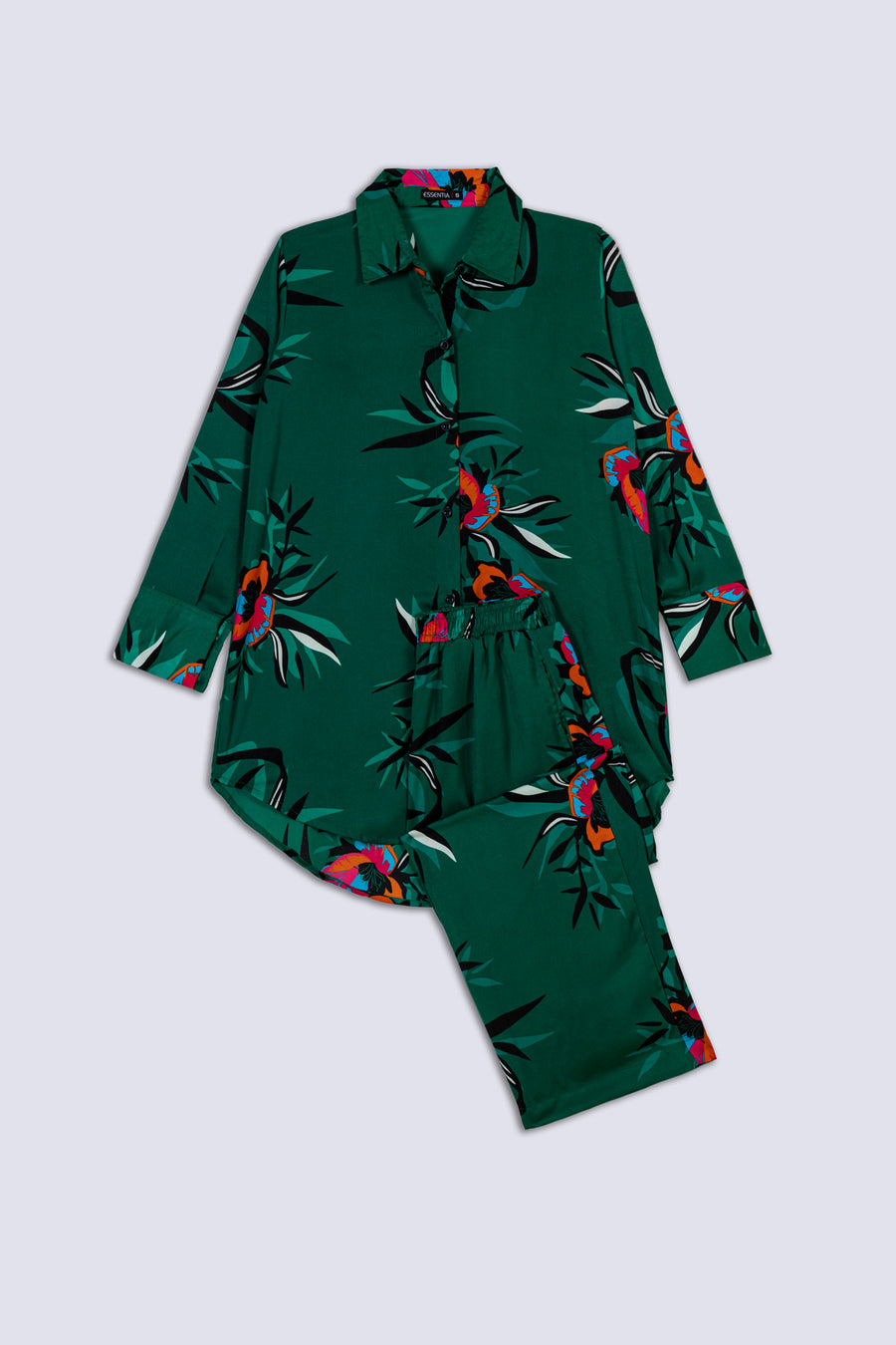 Green Floral Ladies Co-Ord Set