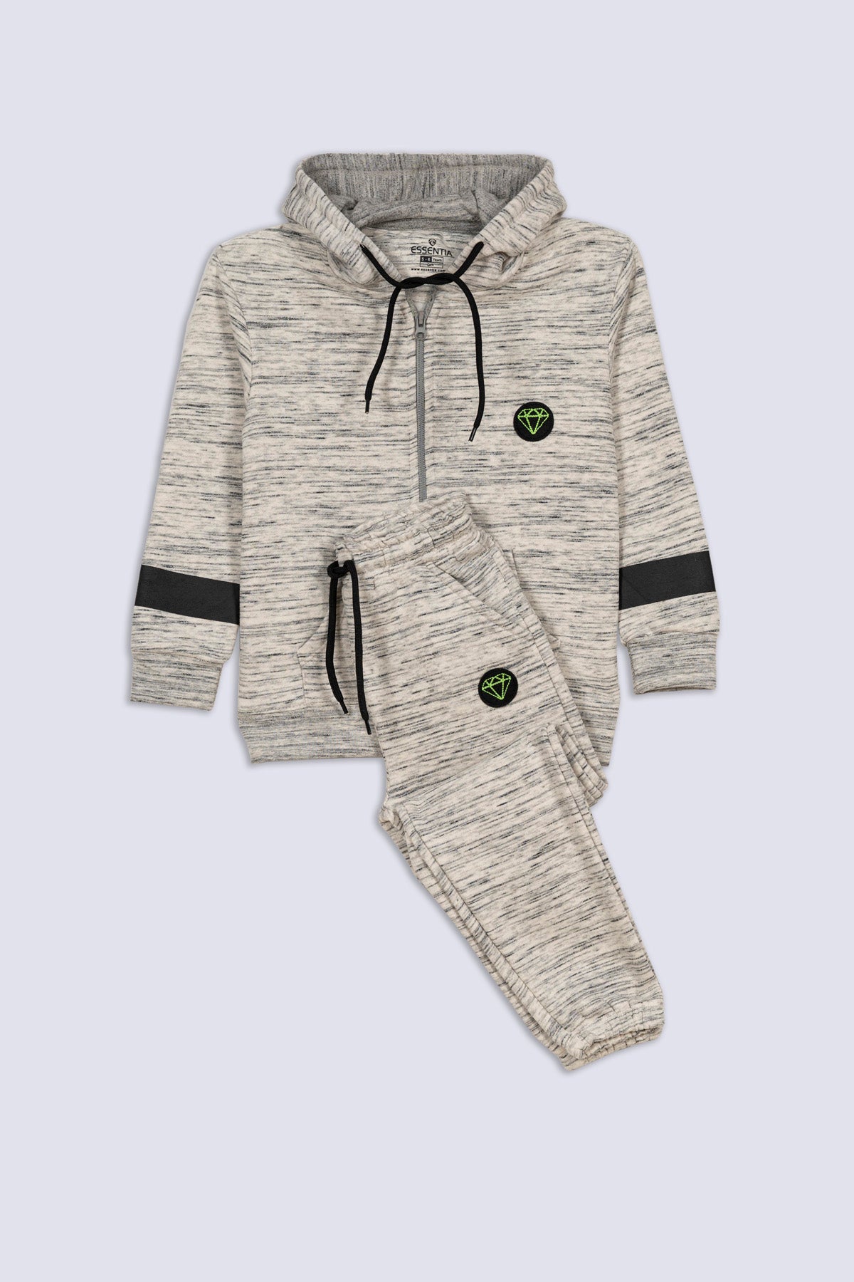 Heather Grey Athleisure Boy's Tracksuit