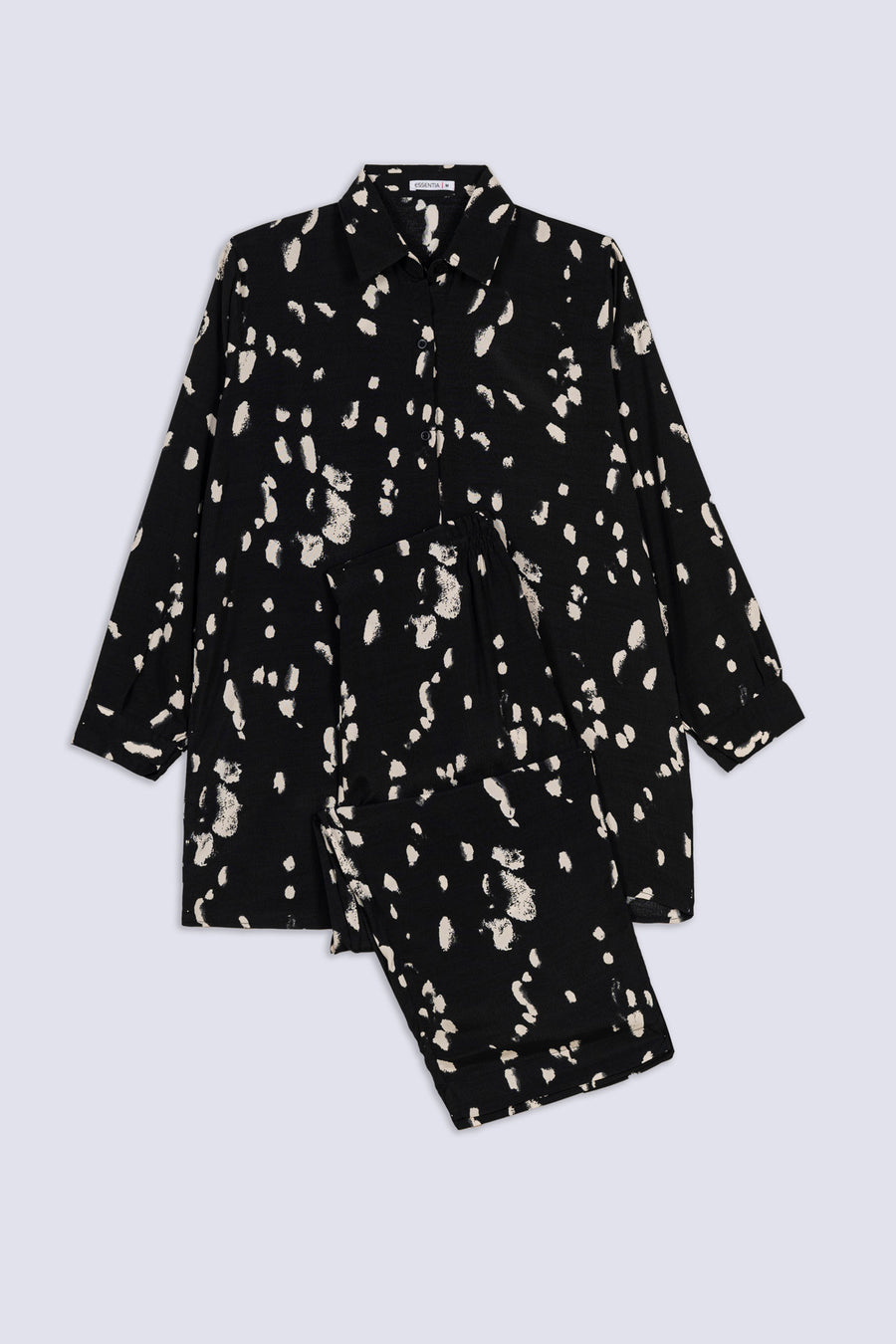 Midnight Brush Printed Ladies Co-Ord