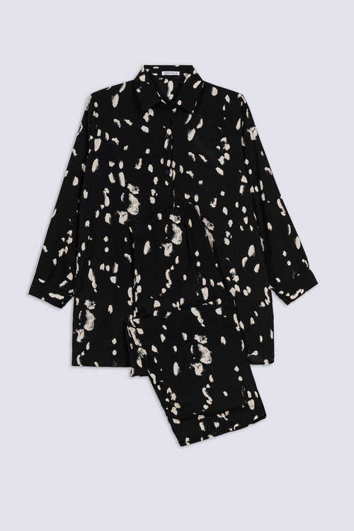 Midnight Brush Printed Ladies Co-Ord