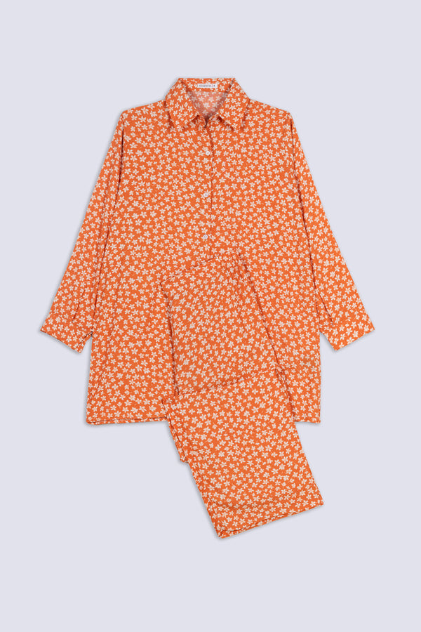 Blossom Pop Ladies Orange Co-Ord
