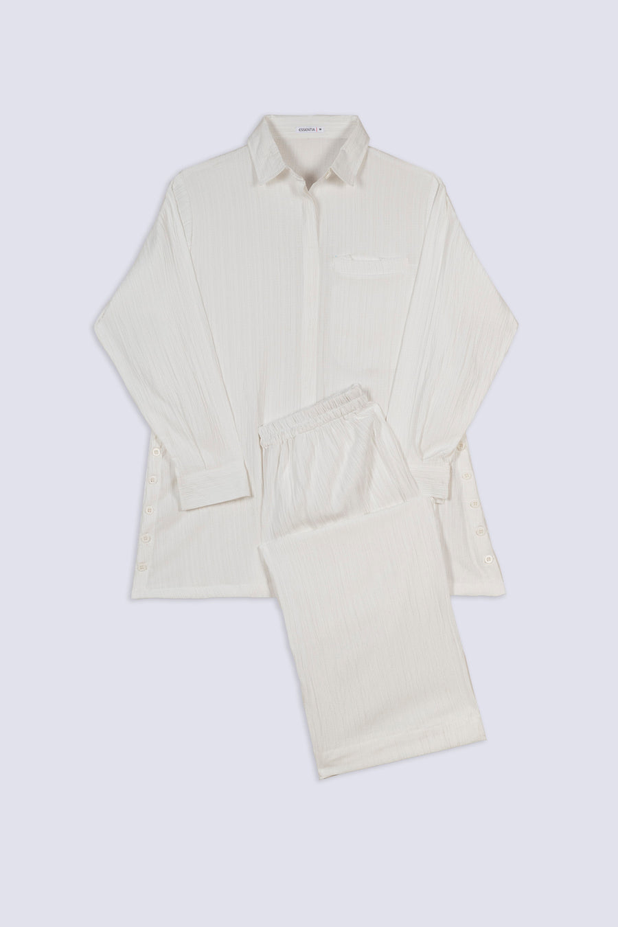 White Comfort Ladies Co-Ord Set