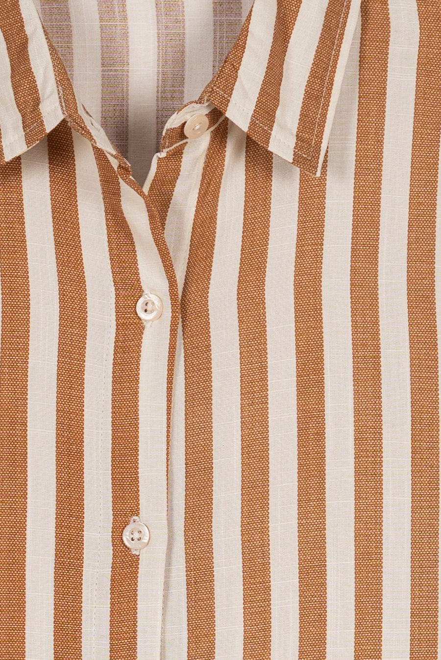Brown & White Pinstripe Ladies Co-Ord