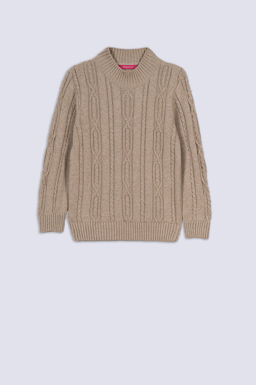 Taupe Legacy Girl's Sweater
