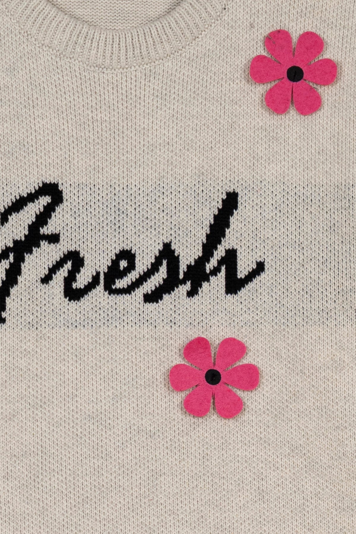 Petal Script Girl's Sweater