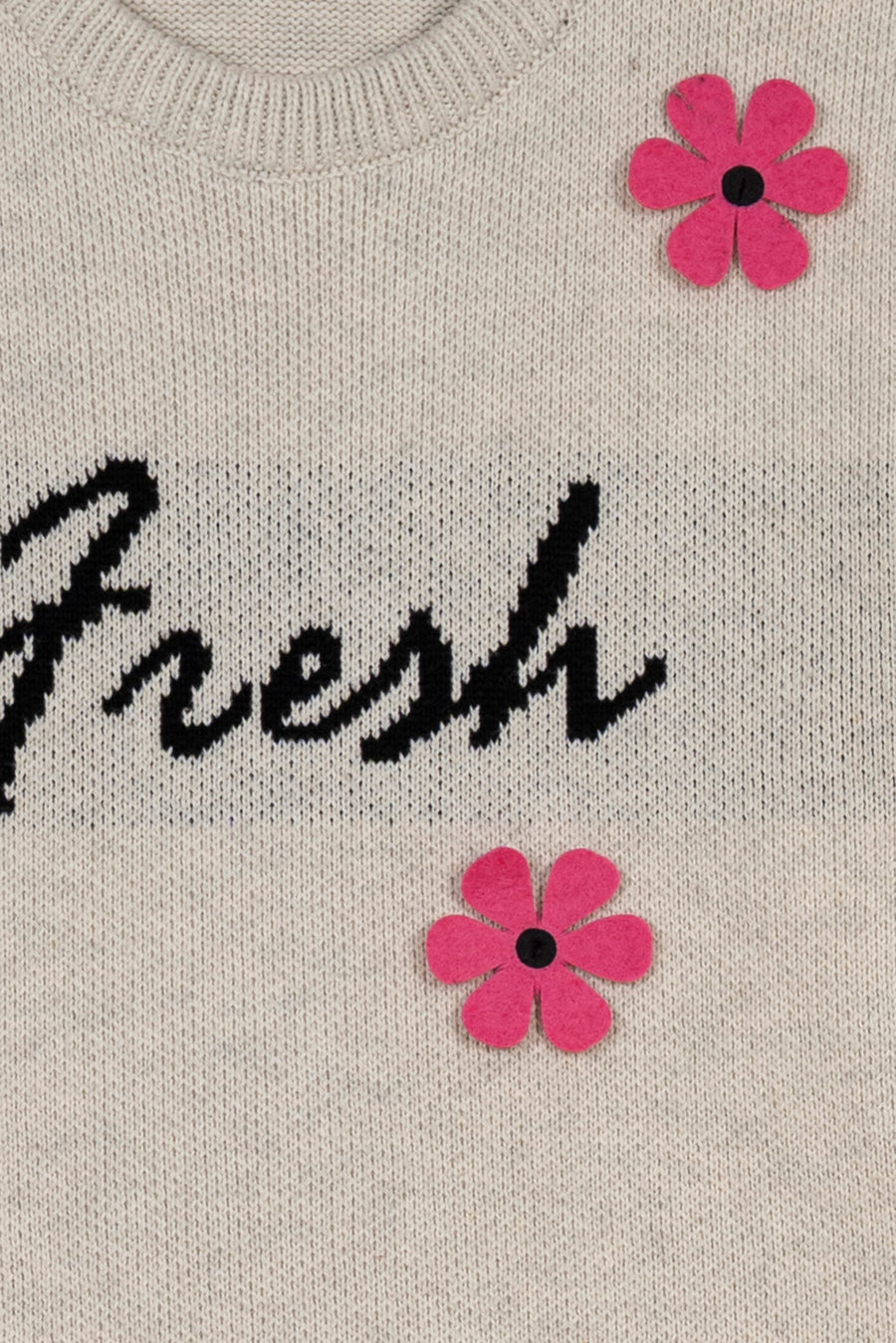 Petal Script Girl's Sweater