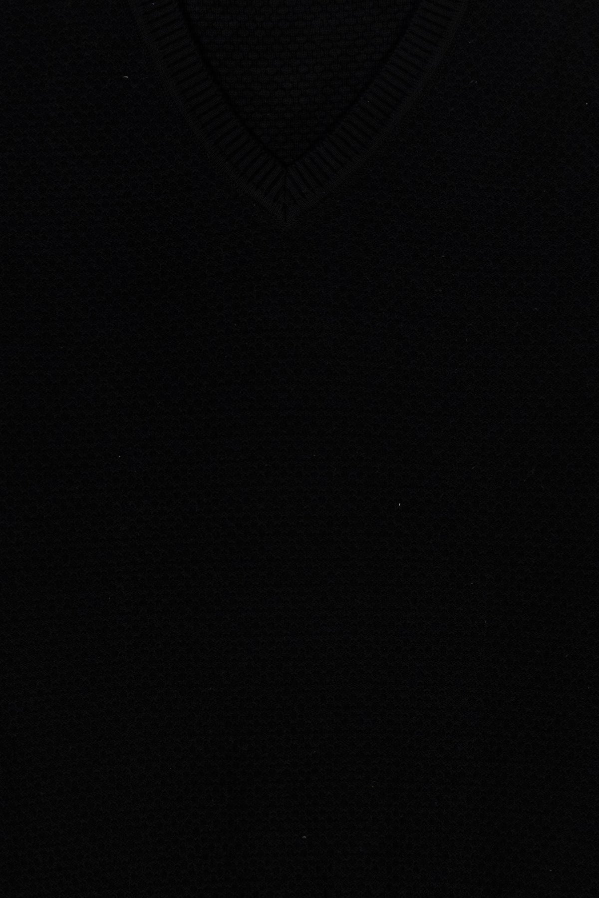 Black Knit Sleeveless Sweater