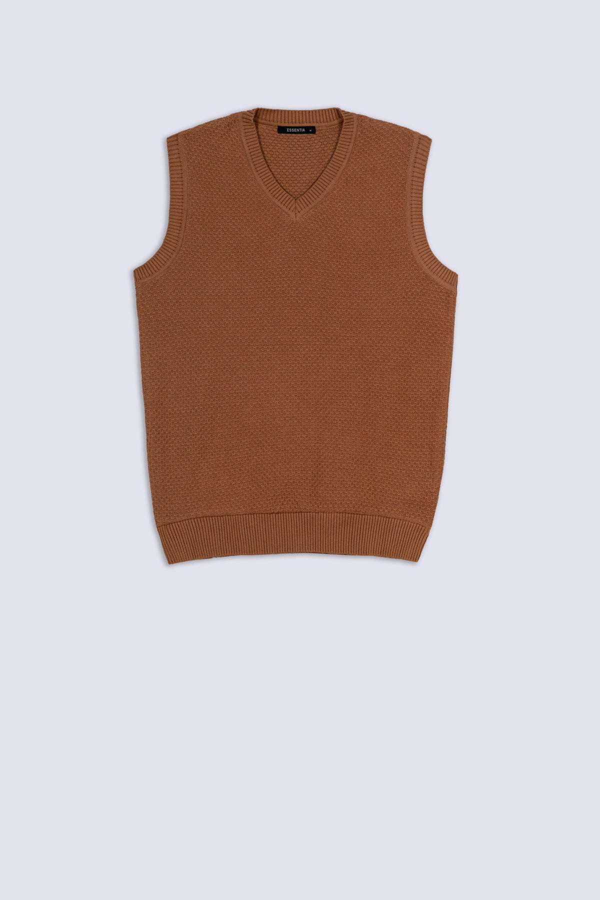 Earth Tone Knit Sleeveless Sweater