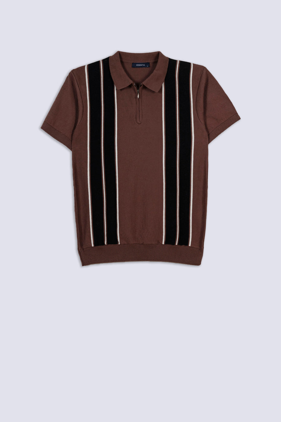 Regal Stripe Zip Men's Polo