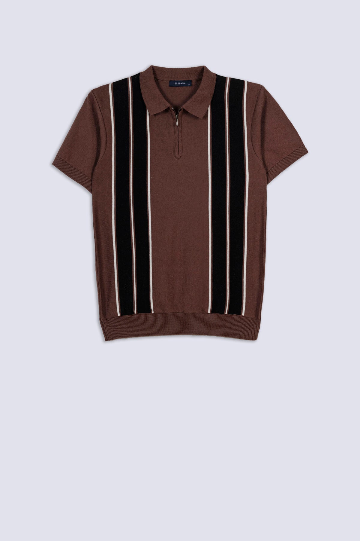 Regal Stripe Zip Men's Polo