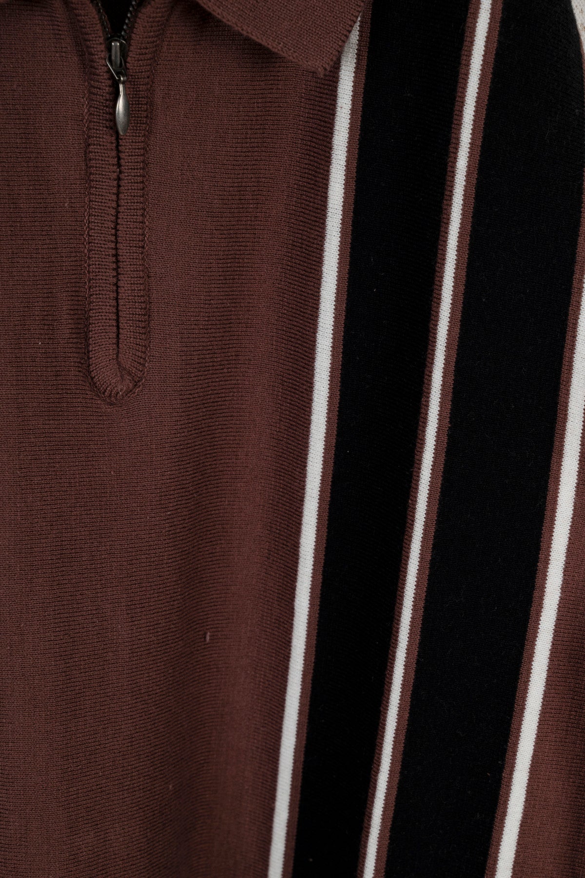 Regal Stripe Zip Men's Polo
