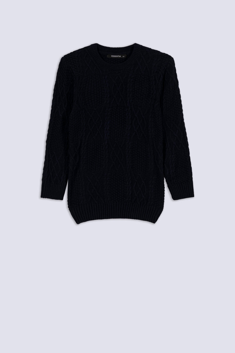 Boys’ Navy Cable-Knit Sweater