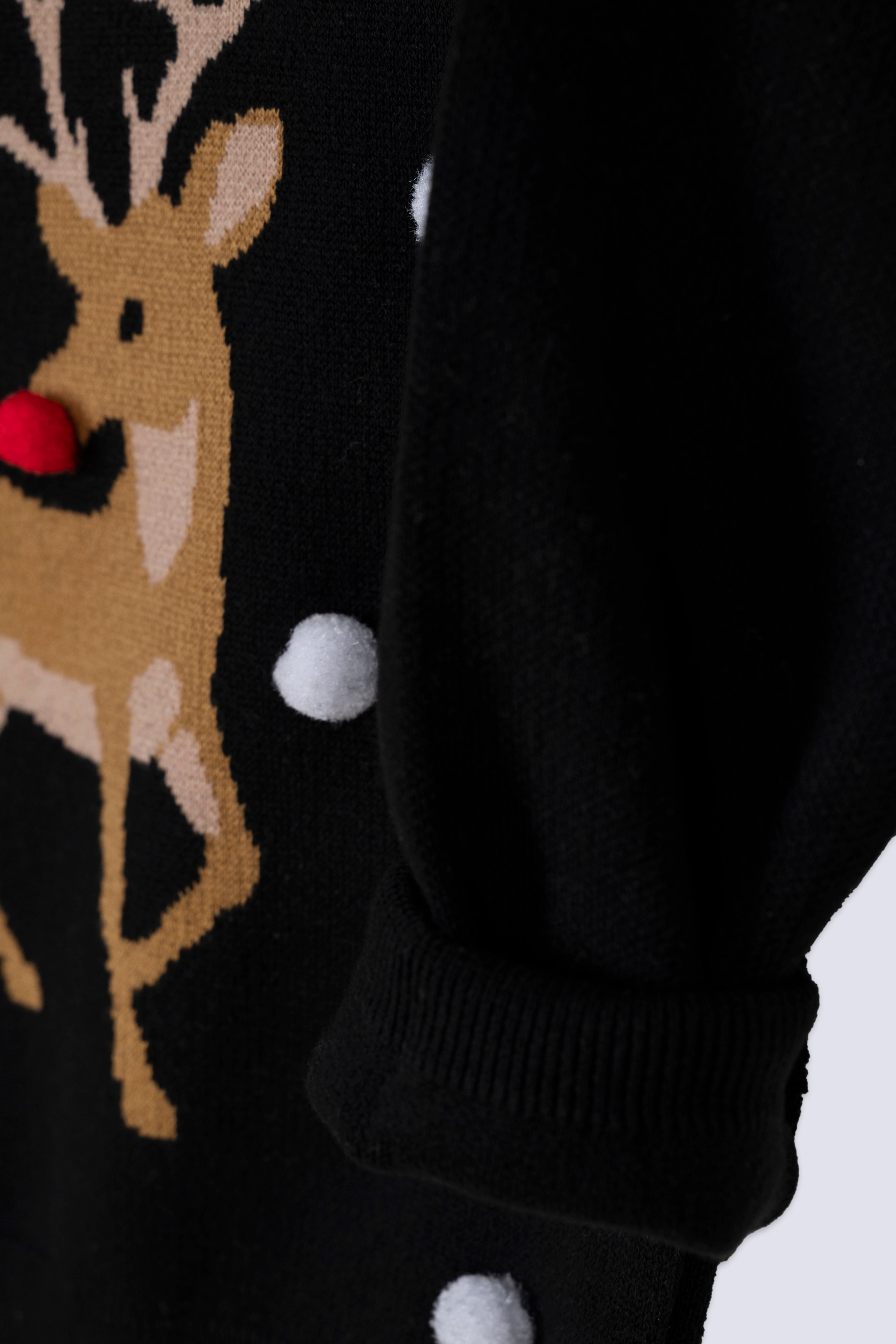 Frosted Rudolph Girl's Sweater
