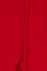 Red Girl's Basic Tights