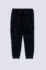 Dark Blue Boy's Denim Trouser