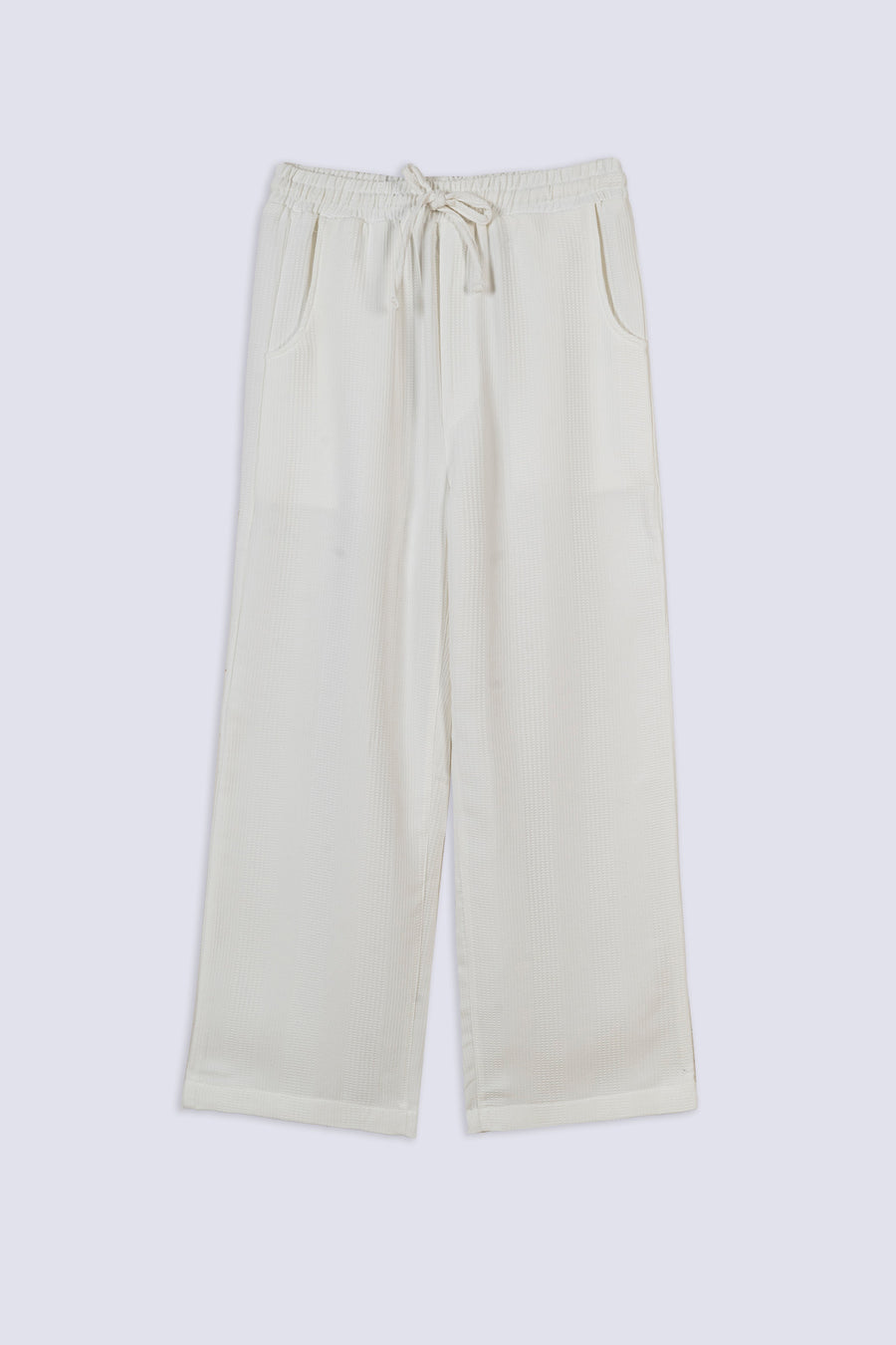 Men's Waffle Knit Wide-Leg Trouser