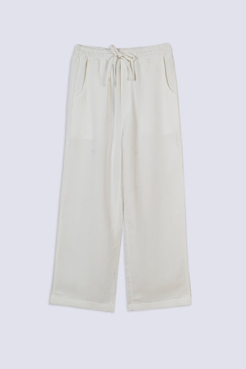 Men's Waffle Knit Wide-Leg Trouser